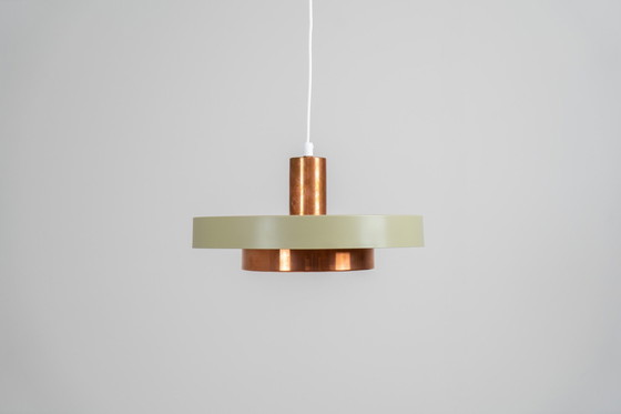 Image 1 of Danish Copper Pendant Light 1960S.