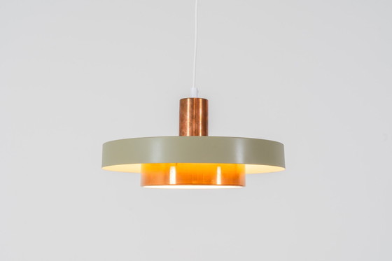 Image 1 of Danish Copper Pendant Light 1960S.