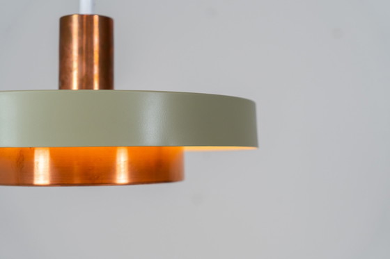 Image 1 of Danish Copper Pendant Light 1960S.