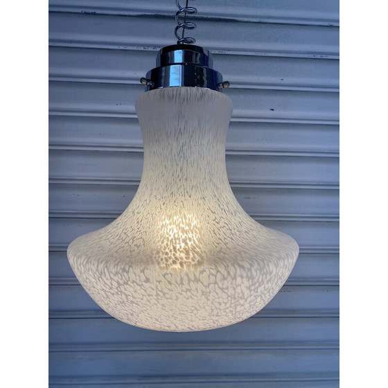 Image 1 of Lampadario vintage in vetro di Murano di Carlos Nason per Mazzega, 1980