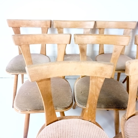 Image 1 of Lot 19 vintage wooden dining chairs