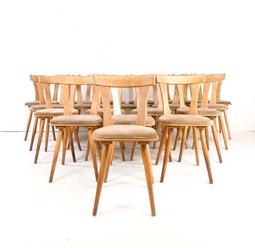 Lot 19 vintage wooden dining chairs