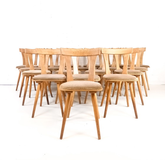 Image 1 of Lot 19 vintage wooden dining chairs