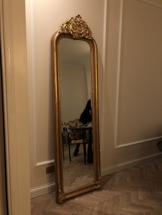 Image 1 of Gilded Penant Mirror Gold