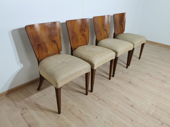 Image 1 of Art Deco Dining Chairs By Jindrich Halabala