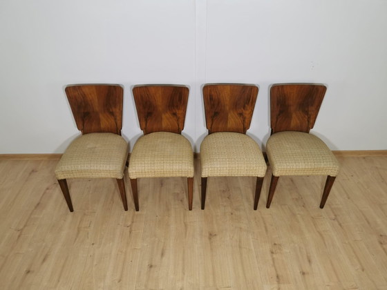 Image 1 of Art Deco Dining Chairs By Jindrich Halabala