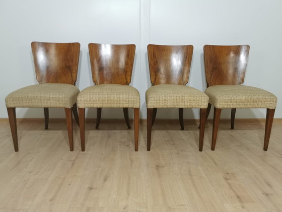 Image 1 of Art Deco Dining Chairs By Jindrich Halabala