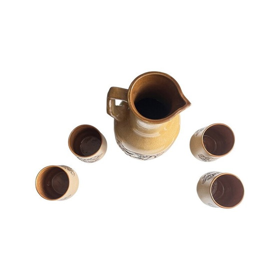 Image 1 of Vintage stoneware cold drinks service, Poland 1970