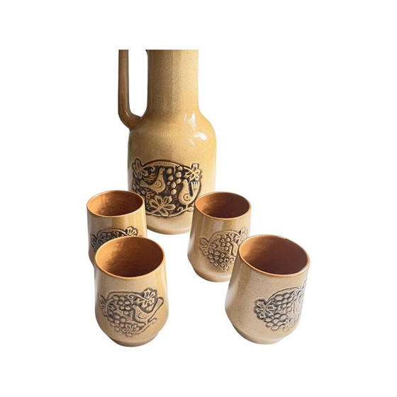 Image 1 of Vintage stoneware cold drinks service, Poland 1970