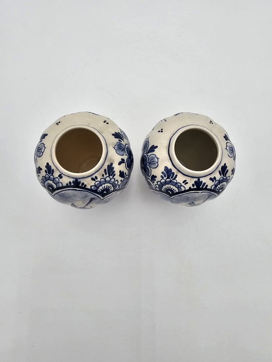 Image 1 of Pair Of Delft Vases