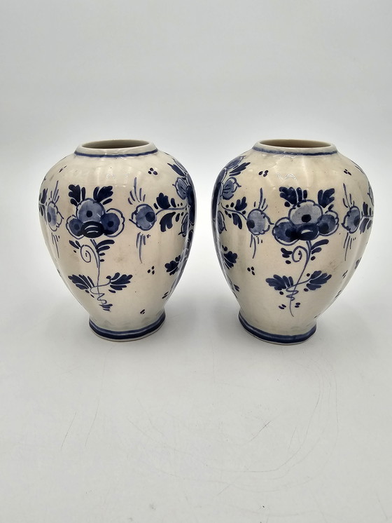 Image 1 of Pair Of Delft Vases