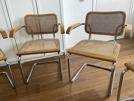 Image 1 of 4 sedie vintage Cesca in tessuto