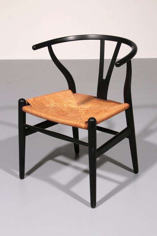 Wishbone Chair By Hans J. Wegner Model Ch 24 From Carl Hansen, 1960