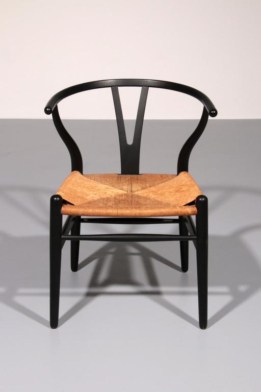 Wishbone Chair By Hans J. Wegner Model Ch 24 From Carl Hansen, 1960