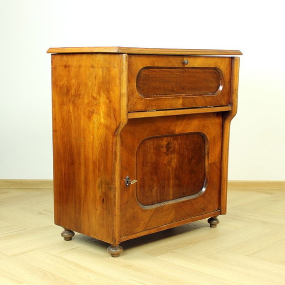 Image 1 of Vintage Art Deco home office desk, Czechoslovakia 1920s