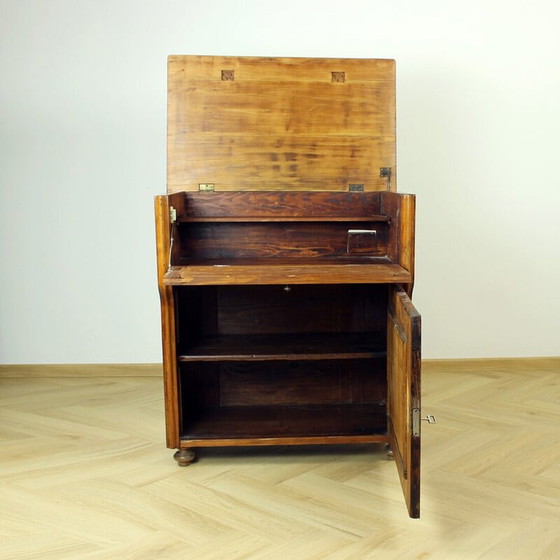 Image 1 of Vintage Art Deco home office desk, Czechoslovakia 1920s