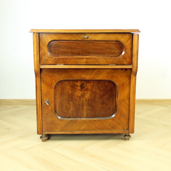 Image 1 of Vintage Art Deco home office desk, Czechoslovakia 1920s