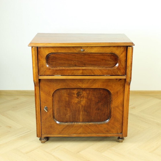 Image 1 of Vintage Art Deco home office desk, Czechoslovakia 1920s