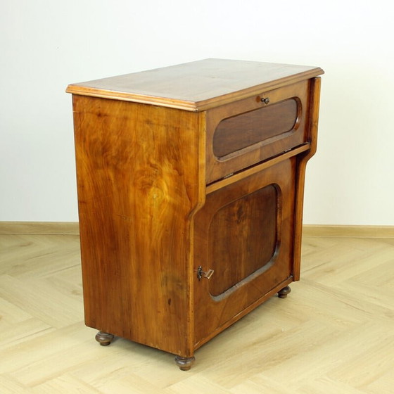 Image 1 of Vintage Art Deco home office desk, Czechoslovakia 1920s