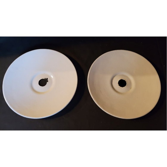Image 1 of Pair of vintage industrial pendant lamps, 1930