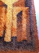 Alfombra de pared de los años 70
