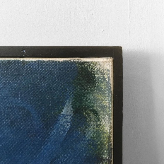 Image 1 of Oil on vintage canvas by Ejnar Larsen, Denmark 1986