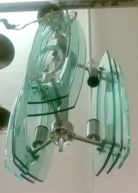 Image 1 of Pendente in vetro realizzato da Veca Italia, anni '60