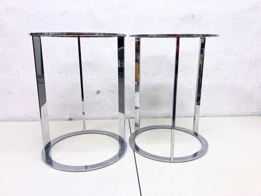 2 B&B Maxalto side tables model Frank Design Antonio Citterio 2012