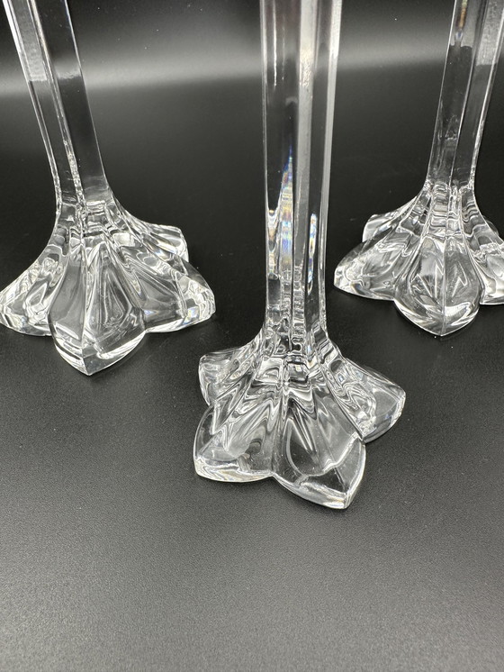 Image 1 of 3x Nachtmann lead crystal candlesticks