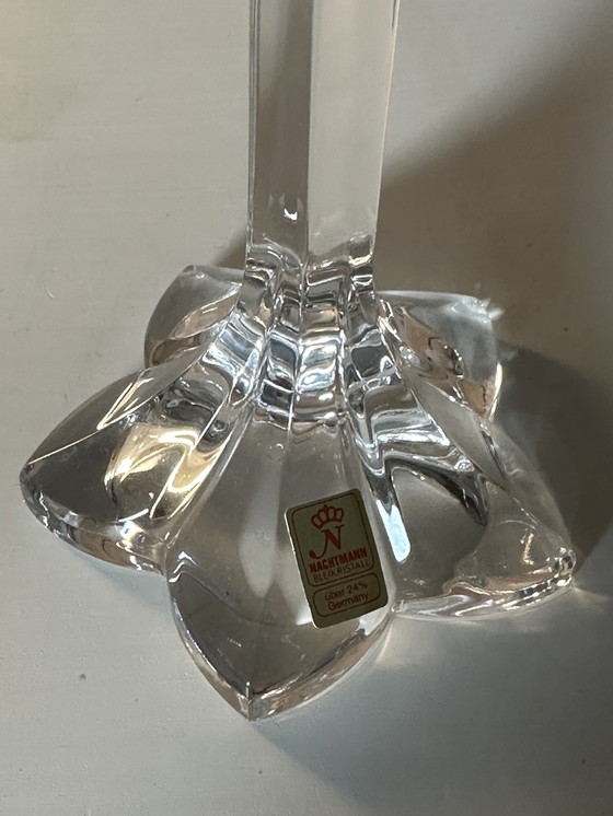 Image 1 of 3x Nachtmann lead crystal candlesticks