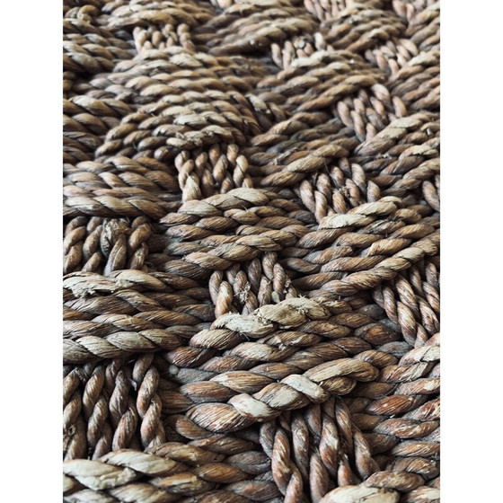 Image 1 of Vintage woven rope and rattan dining set