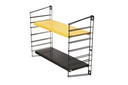 Tomado Holland metal bookshelf in black and yellow