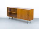 Vintage teak Sideboard with sliding doors, 1971