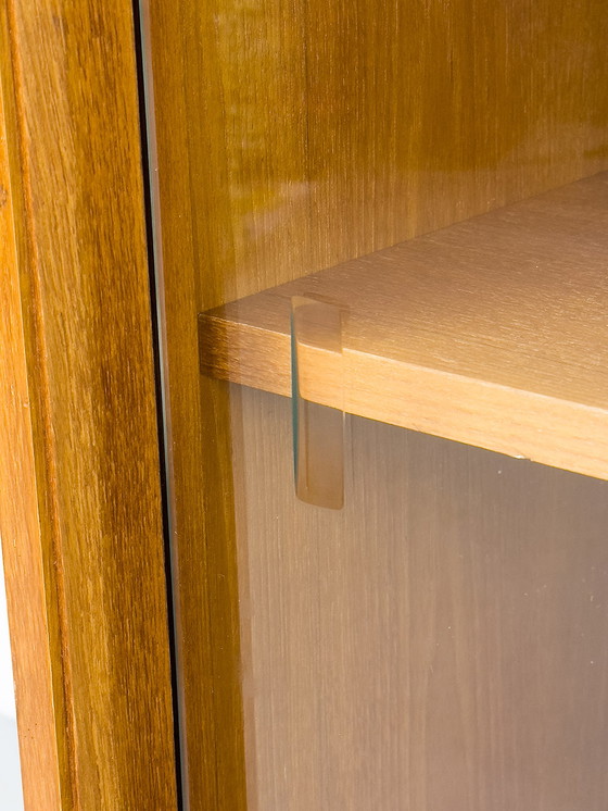 Image 1 of Buffet vintage en teck avec portes coulissantes, 1971