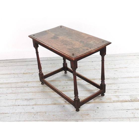 Image 1 of Vintage oakwood side table