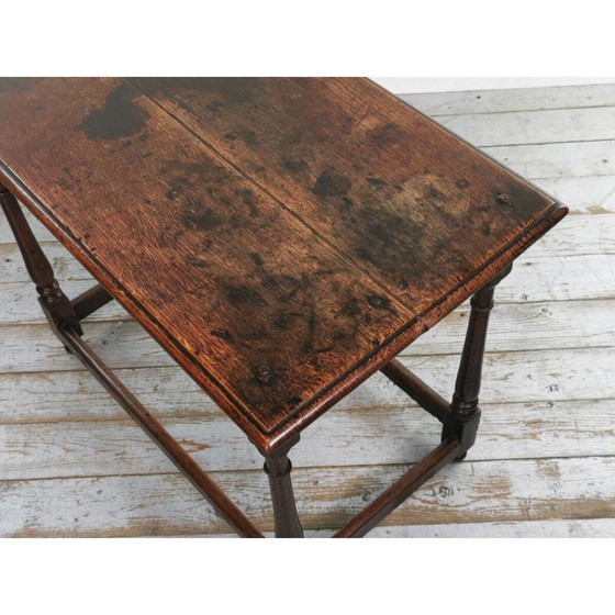 Image 1 of Vintage oakwood side table