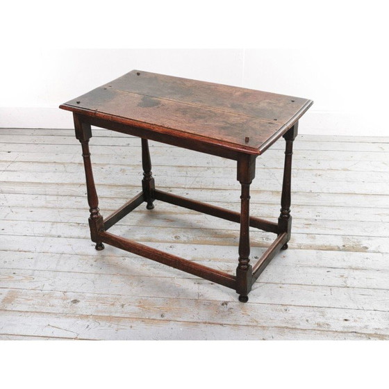 Image 1 of Vintage oakwood side table