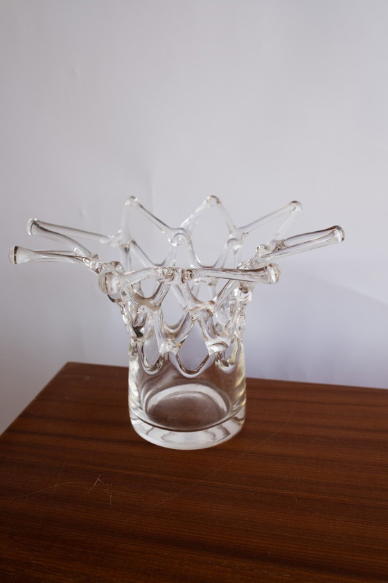 Image 1 of Vaso vintage in lacca soffiata a bocca