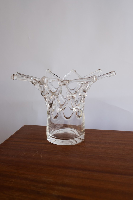 Image 1 of Vaso vintage in lacca soffiata a bocca