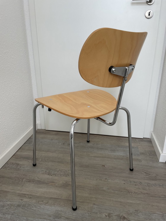 Image 1 of 3x Egon Eiermann Se 68 Side Chair By Wilde + Spieth