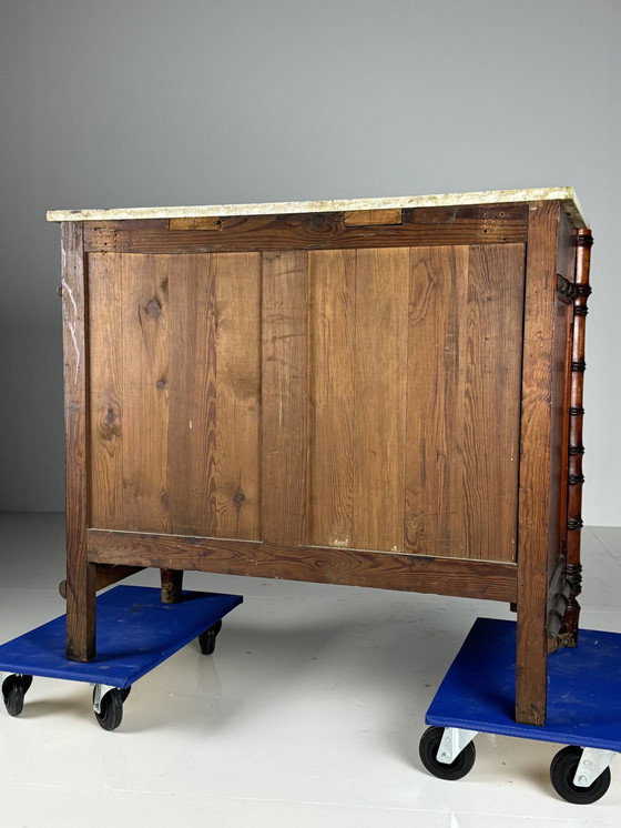 Image 1 of Faux Bamboo Commode 1900