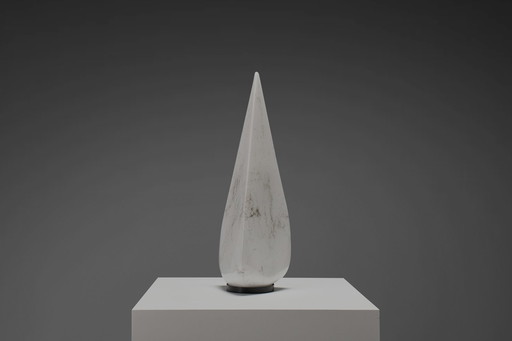 Grande lampe de table pyramidale en verre de Murano par Lino Tagliapietra, Italie
