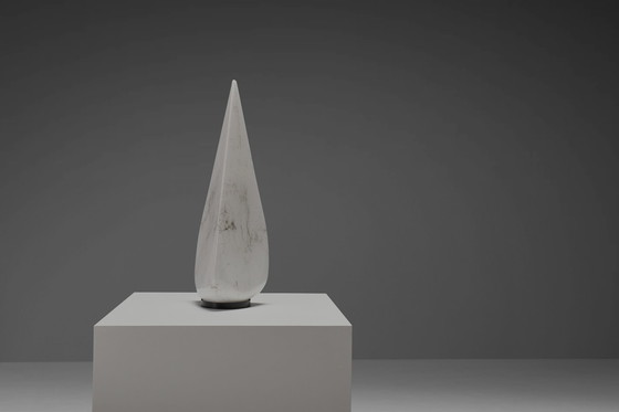 Image 1 of Grande lampada da tavolo a piramide in vetro di Murano di Lino Tagliapietra, Italia