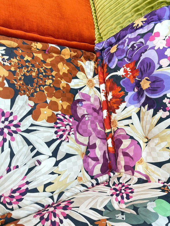 Image 1 of Roche Bobois Mah Jong Designer Sofa Fabric Couch Mahjong