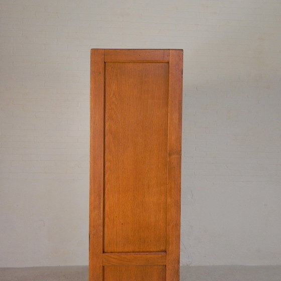 Image 1 of Caja de persiana enrollable de roble con 2 contraventanas, 181 cm de alto