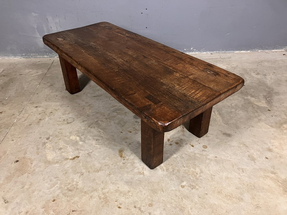 Image 1 of Tavolino da caffè vintage in rovere rustico