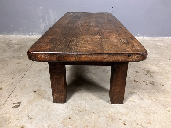 Image 1 of Tavolino da caffè vintage in rovere rustico