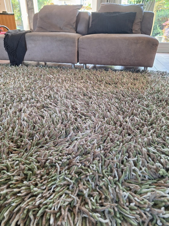 Image 1 of Tapis Brink et Campman vert taupe crème