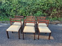 Brutalist - dining table incl 6 chairs , 1970s , vintage