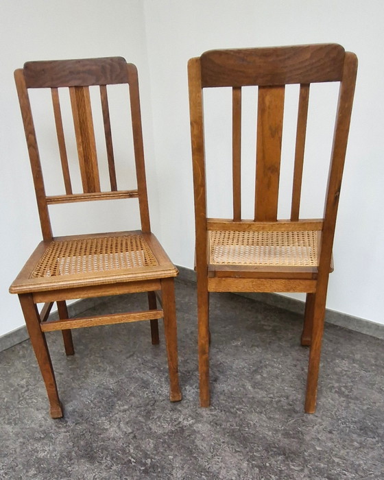 Image 1 of 2X Webbing Chair Amsterdam School